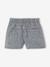 Girls' patterned denim shorts grey+light blue - vertbaudet enfant 