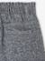 Girls' patterned denim shorts grey+light blue - vertbaudet enfant 