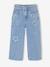 Girl's wide-leg star jeans light blue - vertbaudet enfant 
