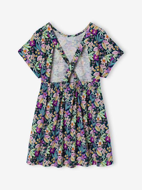Floral Print Dress for Girls green - vertbaudet enfant 