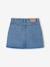 Denim Skirt with Broderie Anglaise for Girls medium blue - vertbaudet enfant 