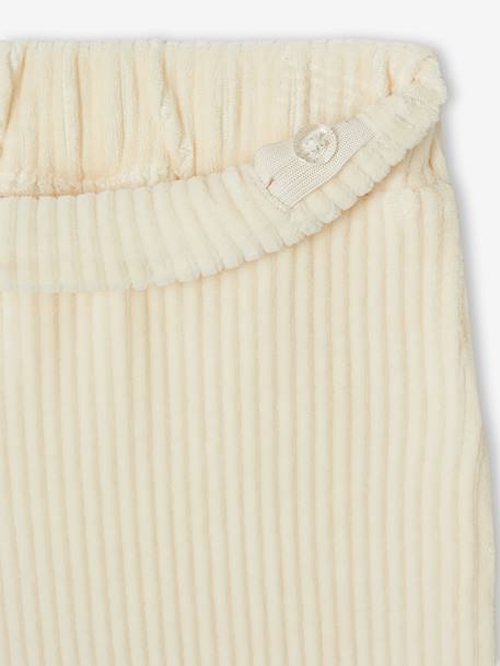 Wide Corduroy Trousers for Girls anthracite+blush+BROWN MEDIUM SOLID+ecru+grey blue+khaki+plum+rose - vertbaudet enfant 