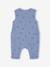 Cotton Gauze Jumpsuit for Newborns blue+ecru+sage green - vertbaudet enfant 