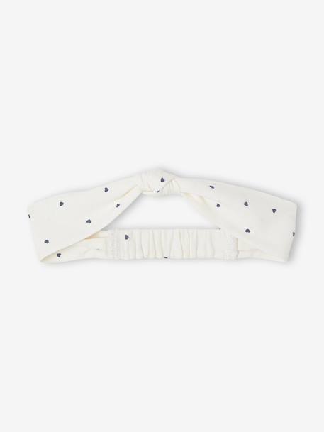 Dress & Matching Headband, for Babies beige+Light Green/Print+rosy - vertbaudet enfant 
