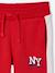 Boys' joggers with side stripe green+red - vertbaudet enfant 