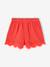 Cotton Gauze Shorts for Girls red - vertbaudet enfant 