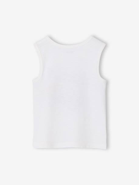 Printed 'California' Tank Top dusky pink+ecru - vertbaudet enfant 