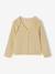 Gilet fille à volants cérémonie beige doré+écru+rose pâle+vert - vertbaudet enfant 