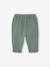 Cotton Gauze Trousers for Babies cappuccino+fir green - vertbaudet enfant 