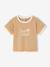 Boys' organic cotton T-shirt pecan nut - vertbaudet enfant 