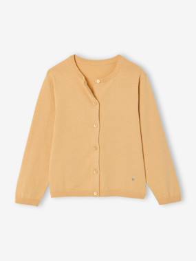 Girls-Cardigans, Jumpers & Sweatshirts-Cardigans-Fine Knit Basics Cardigan for Girls