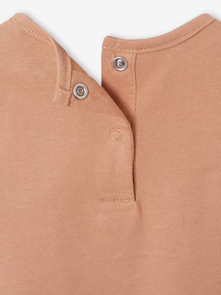 T-shirt with short sleeves for babies in yarn pecan nut - vertbaudet enfant 