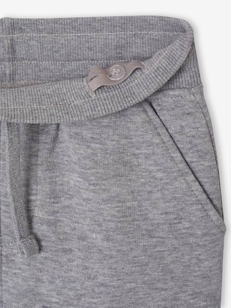 Joggers with Maxi Letters for Boys anthracite+hazel+marl grey - vertbaudet enfant 