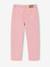 Embroidered girl's mom fit trouser grey green+rosy - vertbaudet enfant 
