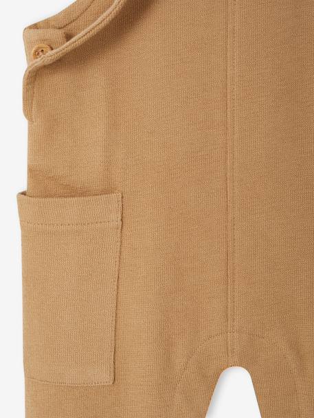 Fleece Dungarees for Babies taupe - vertbaudet enfant 