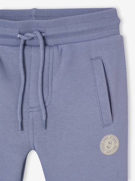 Fleece Joggers for Boys black+BLACK DARK MIXED COLOR+BLUE DARK MIXED COLOR+fir green+grey+GREY MEDIUM MIXED COLOR+khaki+medium blue+red+YELLOW MEDIUM SOLID WTH DESIGN - vertbaudet enfant 