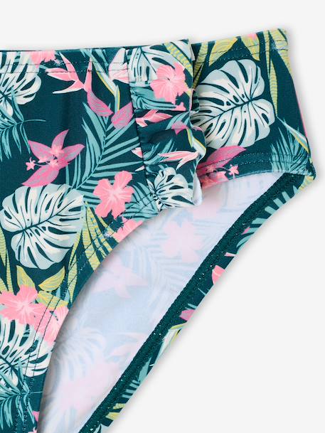 Floral Print Bikini pale pink+printed green - vertbaudet enfant 
