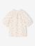 Girl's cotton gauze blouse ecru+sage green+vanilla - vertbaudet enfant 