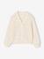 Girl's openwork knit cardigan ecru - vertbaudet enfant 