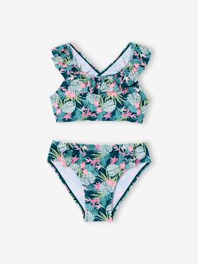 -Maillot de bain 2 pièces imprimé fleuri