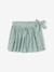 Printed Skort for Girls aqua green+ecru - vertbaudet enfant 