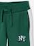 Boys' joggers with side stripe green+red - vertbaudet enfant 