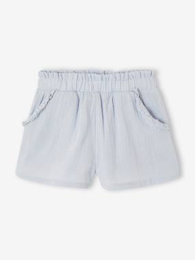 Girls-Girls' short with a cotton gauze waist