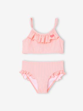 -Maillot de bain fille 2 pièces rayé