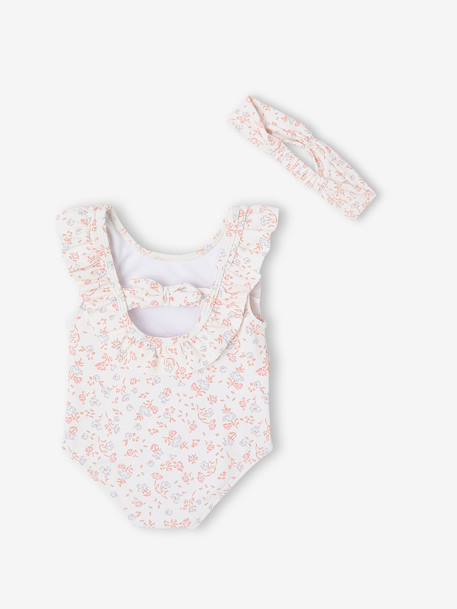Baby swimsuit and band for head accessories for hair set ecru - vertbaudet enfant 