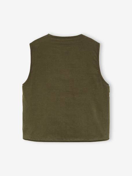 Reversible Waistcoat for Women, Family Capsule Collection ecru - vertbaudet enfant 