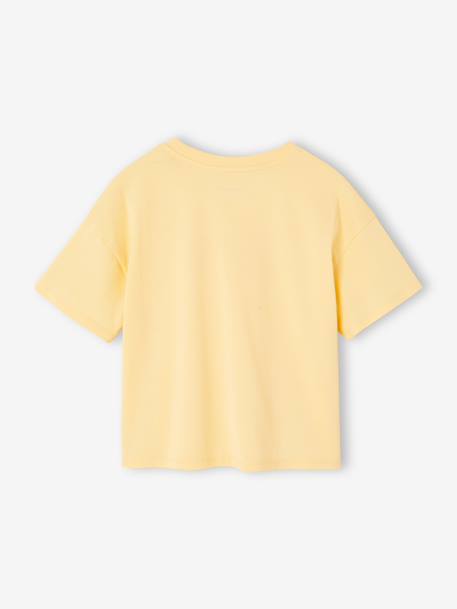 Short-sleeved printed T-shirt for girls anthracite+beige+pale yellow+sandy beige+vanilla - vertbaudet enfant 