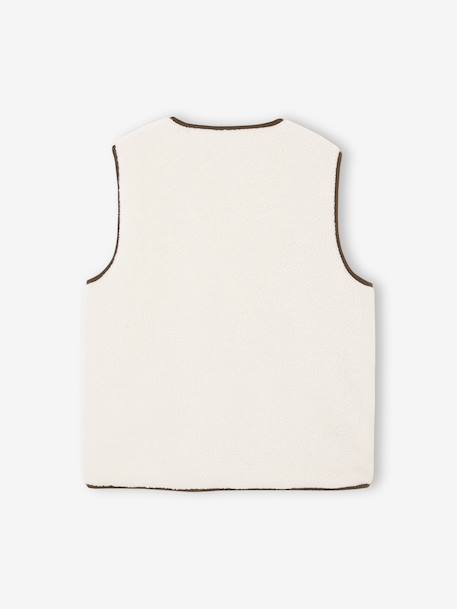 Gilet homme sans manches réversible capsule famille écru - vertbaudet enfant 