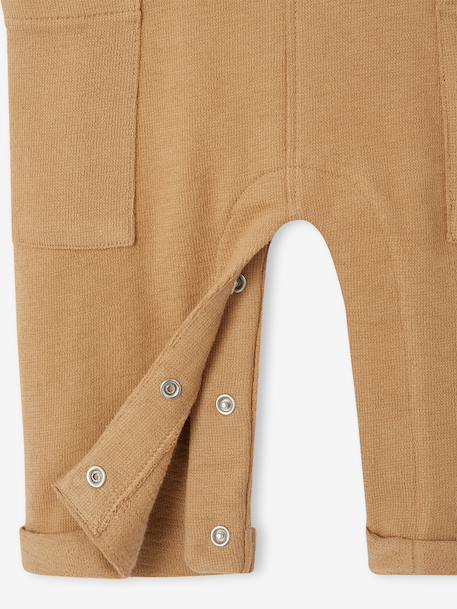 Fleece Dungarees for Babies taupe - vertbaudet enfant 