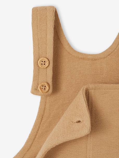 Salopette bébé en molleton taupe - vertbaudet enfant 