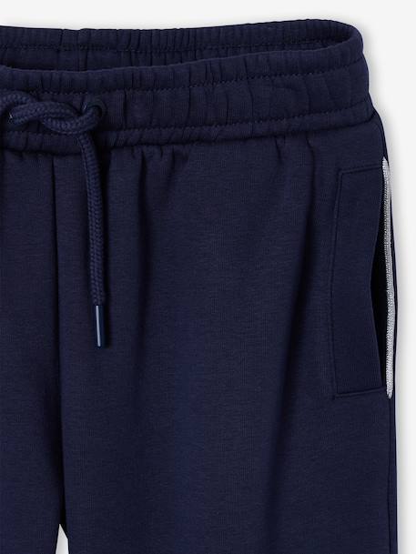 Basics Joggers with Drawstring for Girls navy blue - vertbaudet enfant 