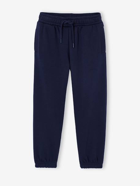 Basics Joggers with Drawstring for Girls navy blue - vertbaudet enfant 