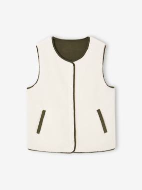 Gilet homme sans manches réversible capsule famille - vertbaudet enfant Garçon-Gilet homme sans manches réversible capsule famille