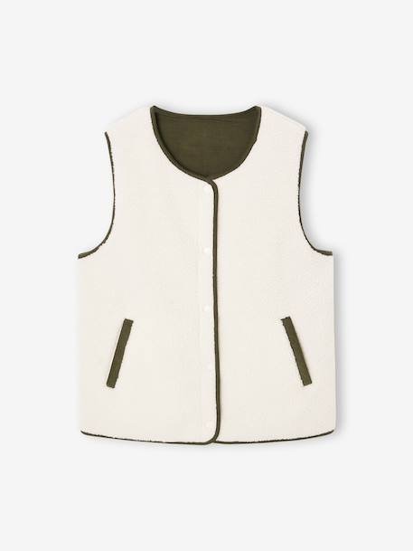 Gilet homme sans manches réversible capsule famille écru - vertbaudet enfant 