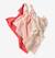 Pack of 3 Cotton Gauze Muslin Squares with Hearts printed pink - vertbaudet enfant 