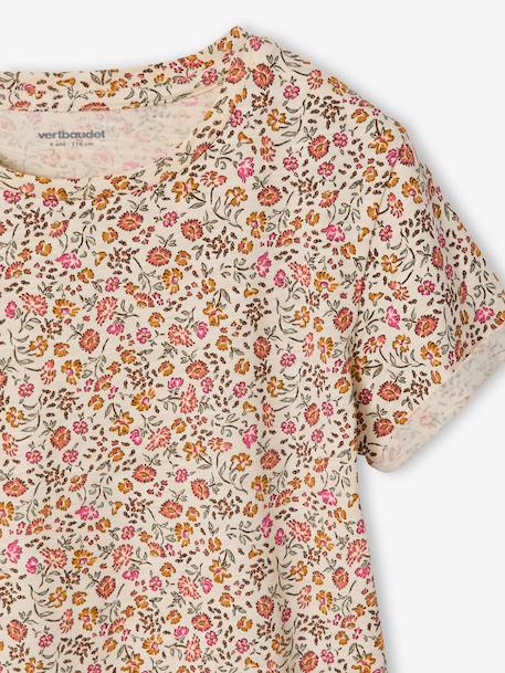 Printed Dress for Girls grey green+multicoloured+nude pink+printed beige+printed green+vanilla - vertbaudet enfant 
