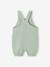 Cotton Gauze Dungarees, Lined, for Newborn Babies aqua green+beige+bleached denim - vertbaudet enfant 