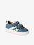 Baskets enfant cuir scratchs bleu jean+lot bleu+lot vert+marine - vertbaudet enfant 