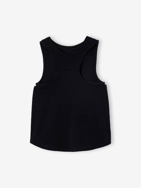 Tank Top & Sport Bra Set for Girls anthracite - vertbaudet enfant 