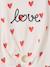 T-Shirt with Fancy Bow for Girls ecru+red+striped blue - vertbaudet enfant 