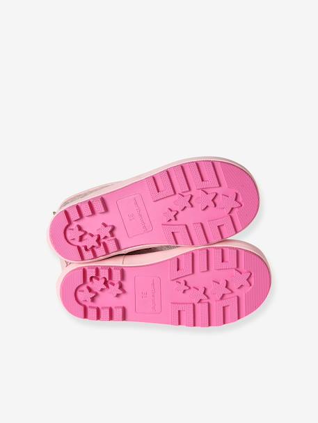 Printed Natural Rubber Wellies for Children, Designed for Autonomy printed blue+printed pink+set pink - vertbaudet enfant 