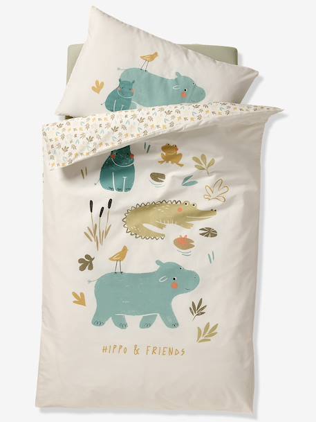 Duvet Cover + Pillowcase Set for Babies, BAYOU multicoloured - vertbaudet enfant 