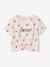 T-Shirt with Fancy Bow for Girls ecru+red+striped blue - vertbaudet enfant 