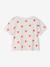 T-Shirt with Fancy Bow for Girls ecru+red+striped blue - vertbaudet enfant 