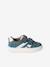 Leather Trainers with Hook-and-Loop Fasteners for Boys, Designed for Autonomy denim blue+navy blue+set blue+set green - vertbaudet enfant 