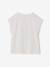Tee-shirt motif fantaisie fille abricot+bleu grisé+écru+fraise - vertbaudet enfant 